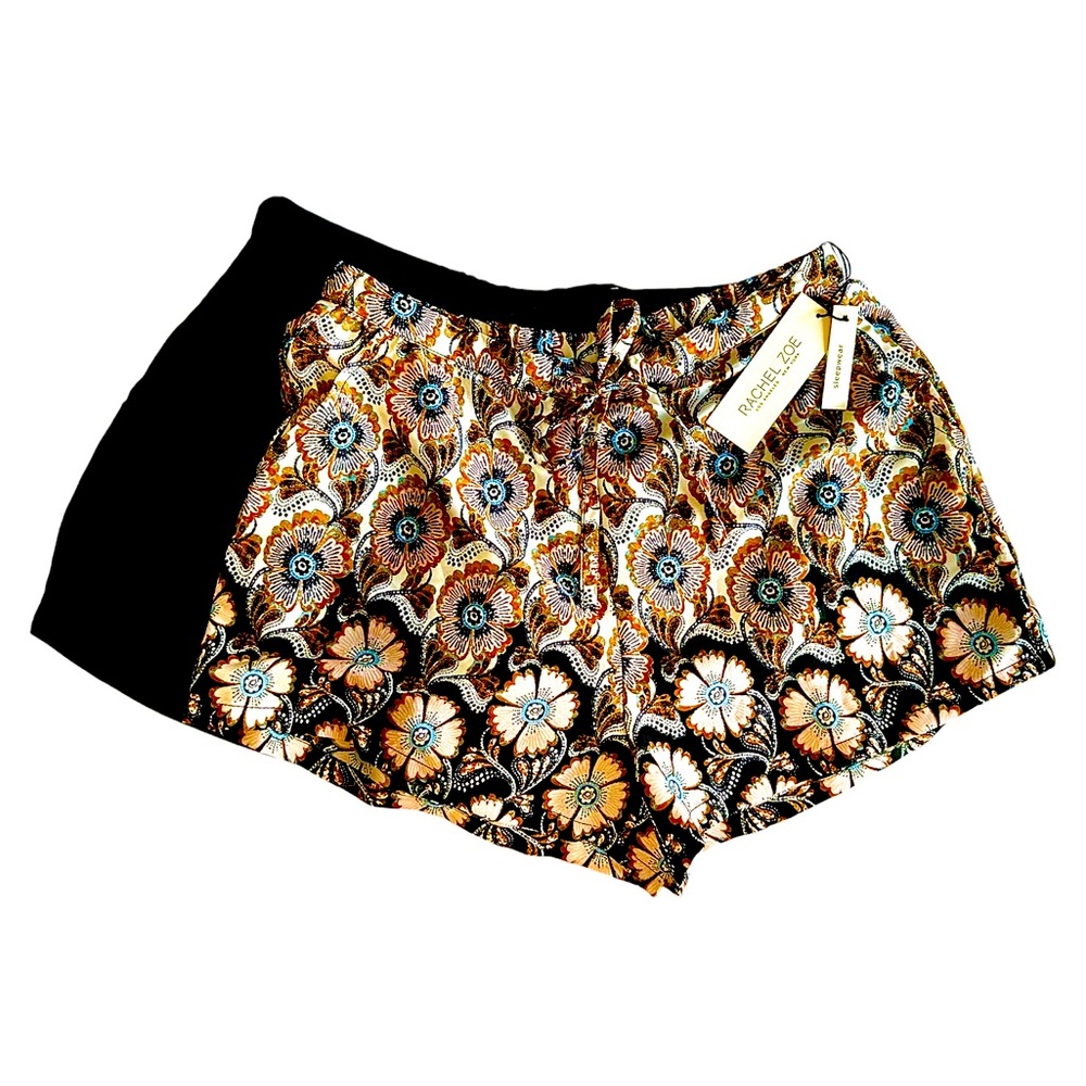 Rachel Zoe Pajama Shorts Set of 2  Size Medium pockets elastic back W/ Tie Front